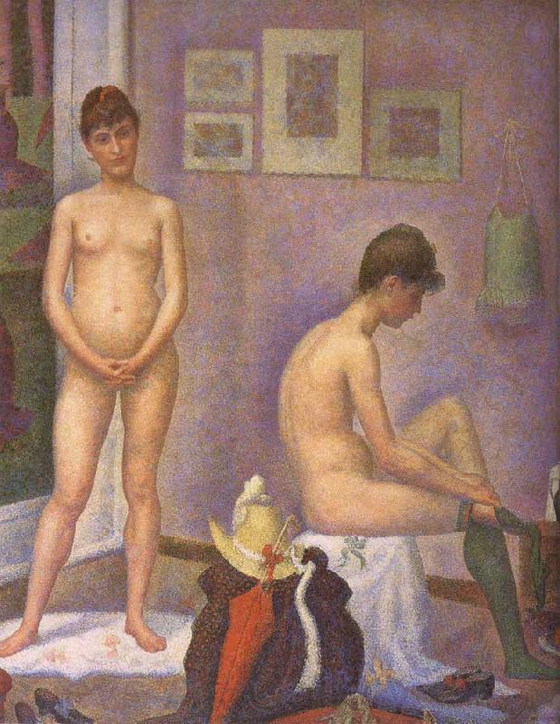 Georges Seurat The Post of Woman Spain oil painting art
